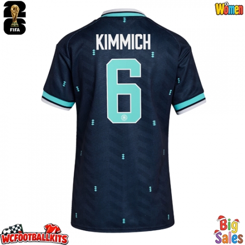 Germany Joshua Kimmich #6 Replica Away Stadium Shirt for Women World Cup 2026 Short Sleeve